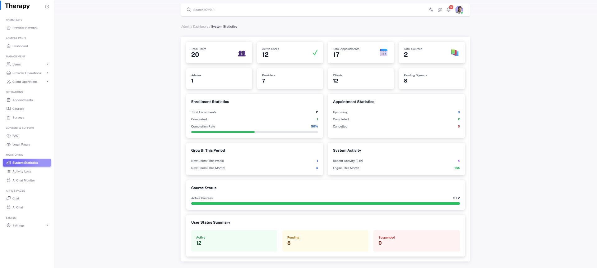 System Statistics screenshot 1