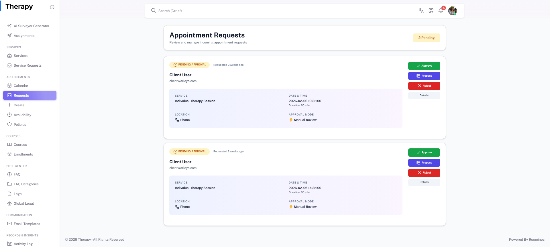 Requests Queue screenshot 1